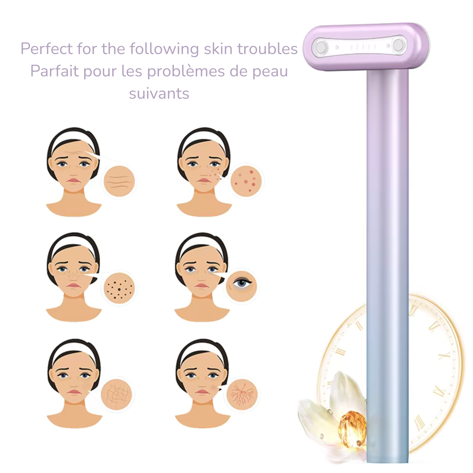 Spa Visage 4-en-1 – LED, EMS, Vibration